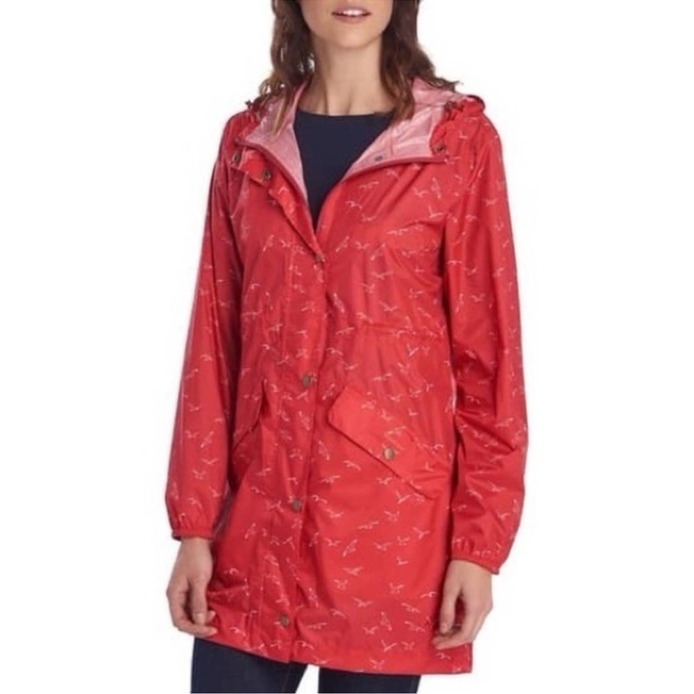 Barbour Red Patterned Utility Jacket - image 1